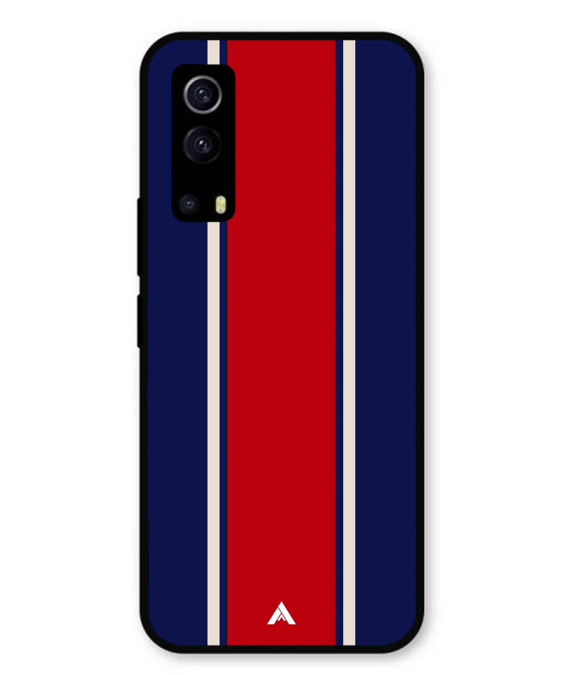 Stripe Pattern 15 Metal Back Cover Phone Case for Vivo Y53s