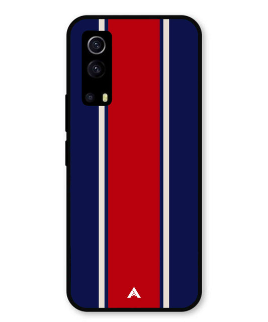 Stripe Pattern 15 Metal Back Cover Phone Case for Vivo Y53s
