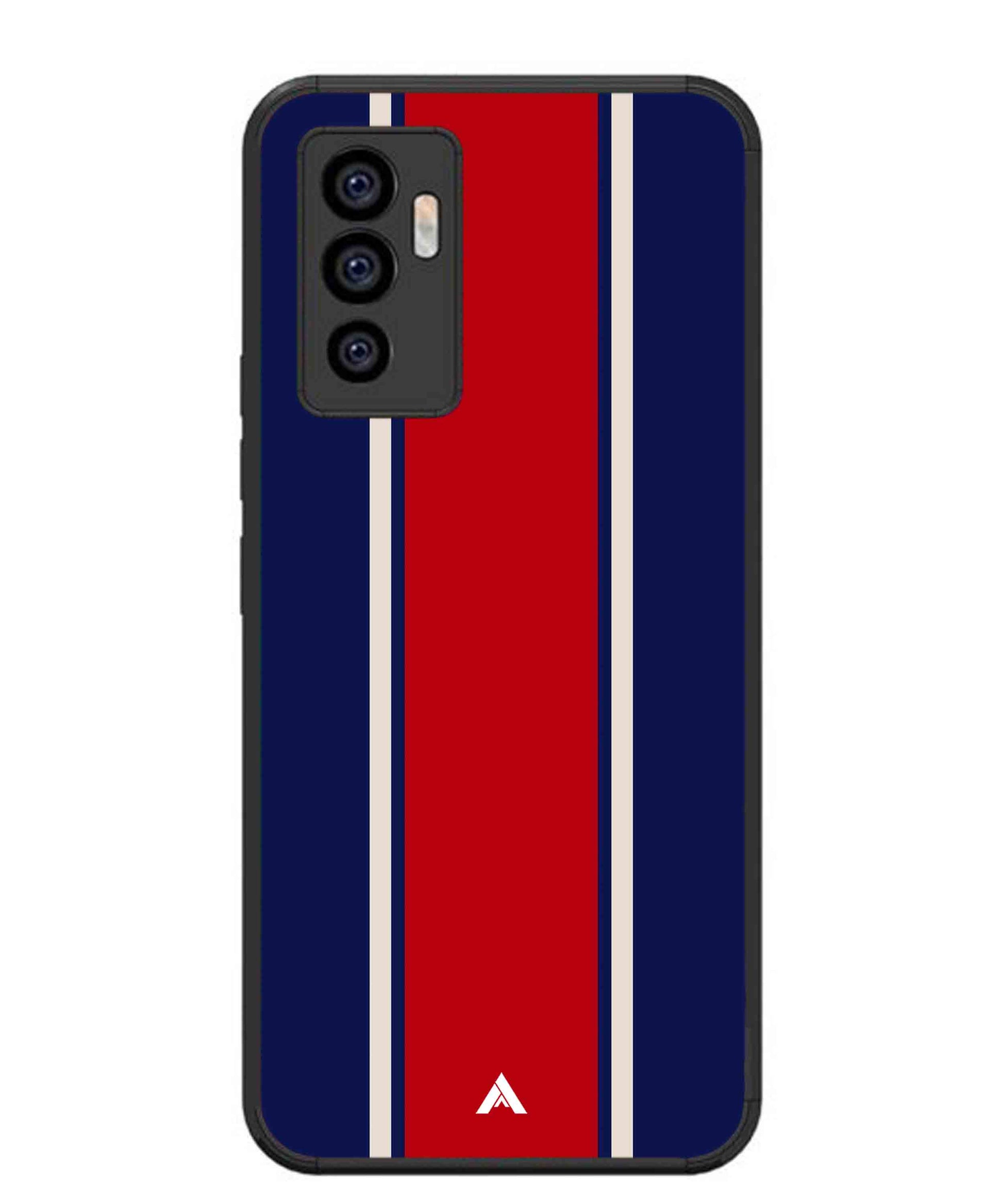 Stripe Pattern 15 Metal Back Cover Phone Case for Vivo Y75 4G
