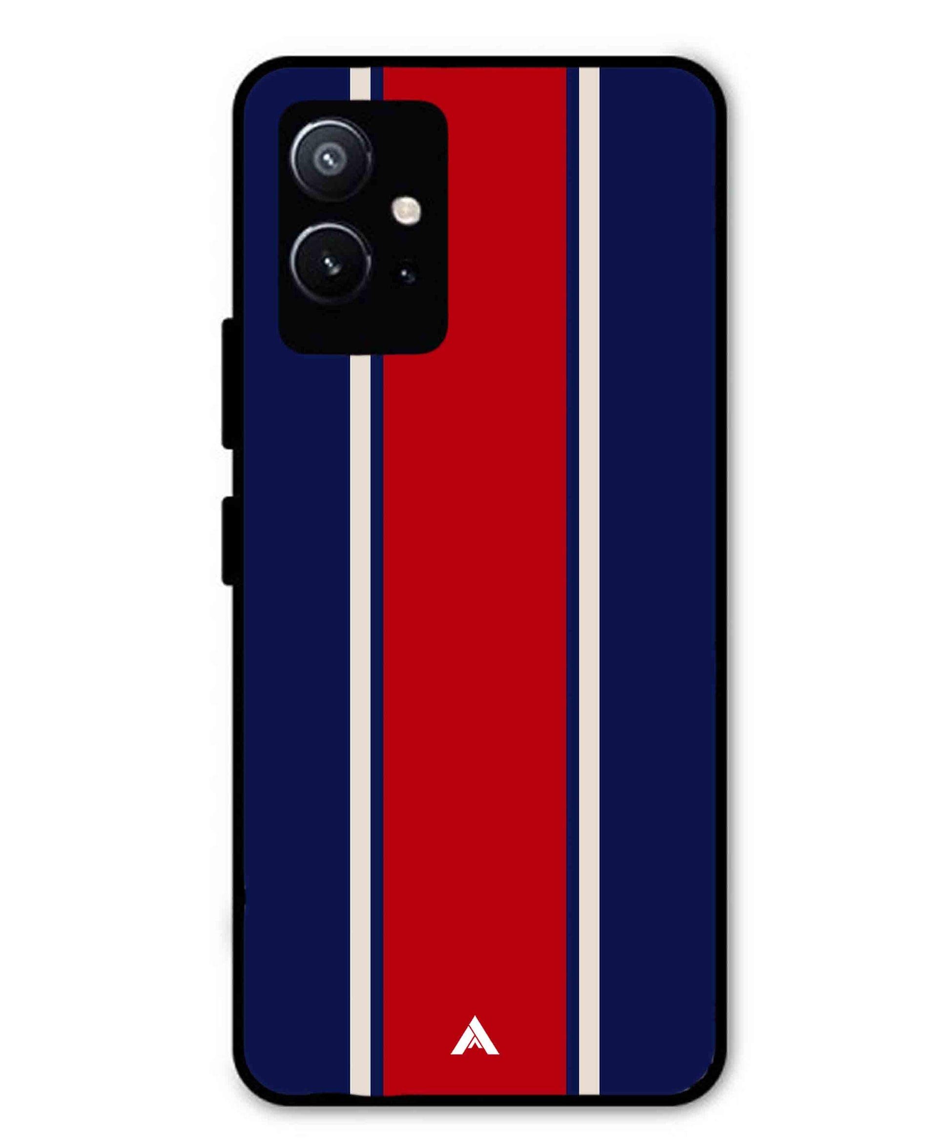 Stripe Pattern 15 Metal Back Cover Phone Case for Vivo Y75 5G