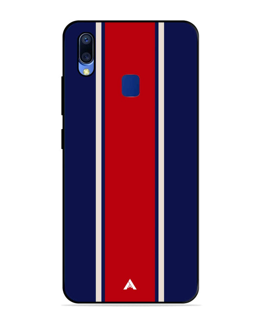 Stripe Pattern 15 Metal Back Cover Phone Case for Vivo Y95
