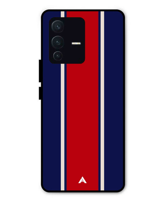 Stripe Pattern 15 Metal Back Cover Phone Case for Vivo v23 Pro