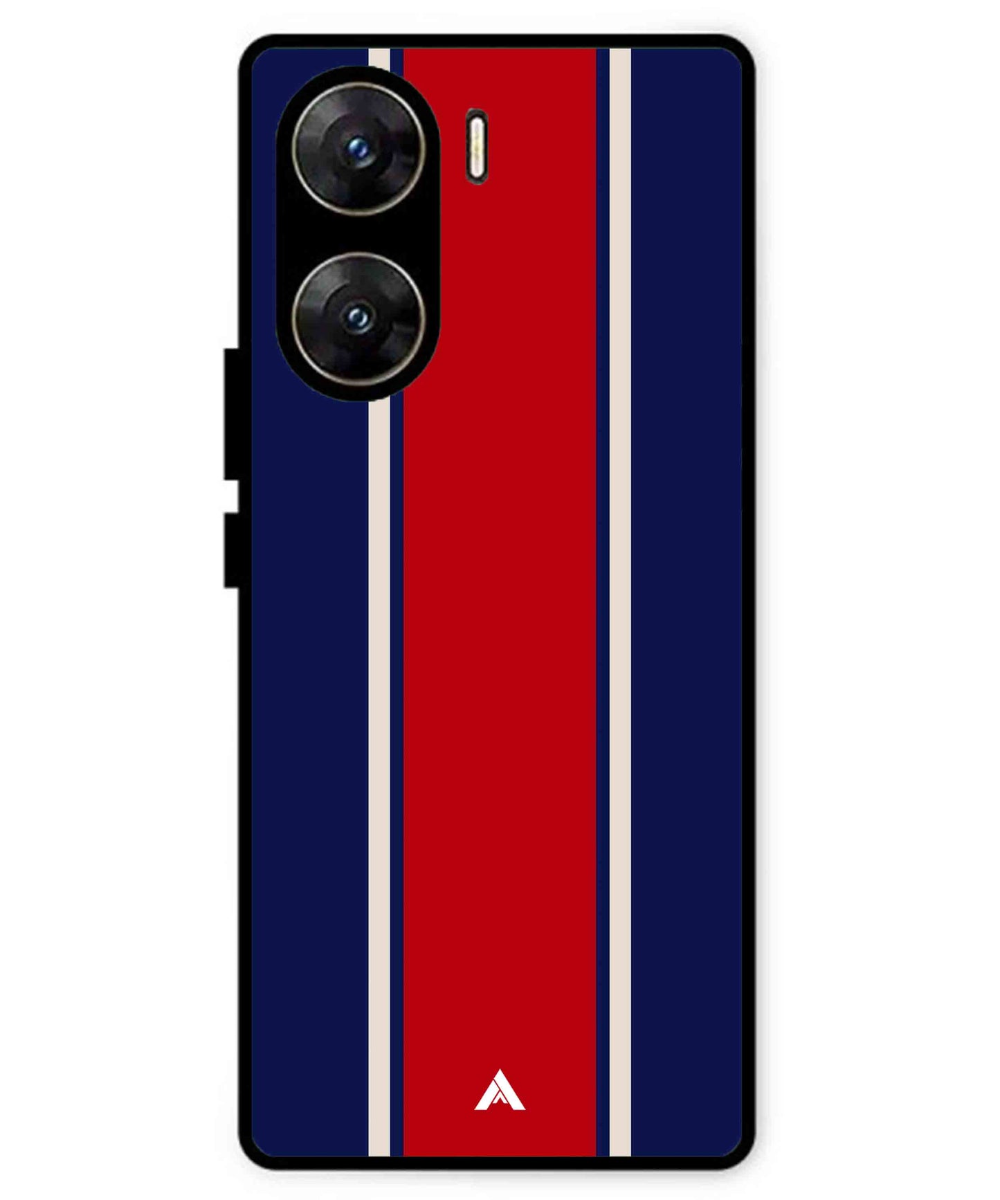 Stripe Pattern 15 Metal Back Cover Phone Case for Vivo v29e