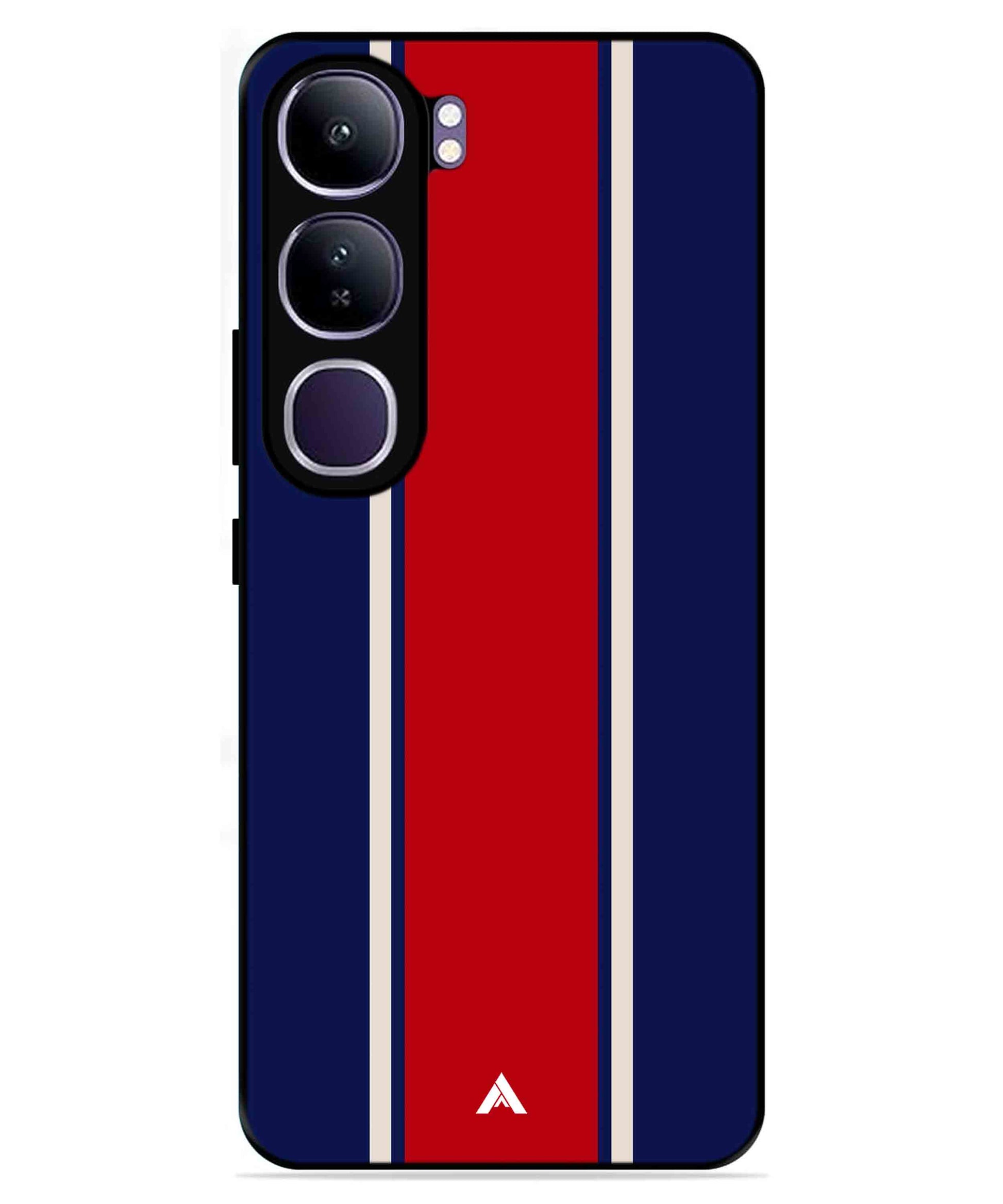 Stripe Pattern 15 Metal Back Cover Phone Case for Vivo v40 Lite