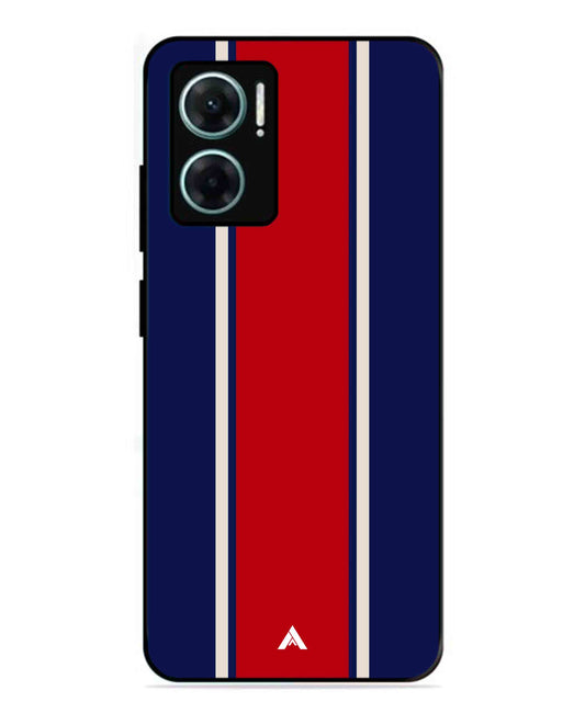 Stripe Pattern 15 Metal Back Cover Phone Case for Xiaomi Redmi 11 Prime 5G