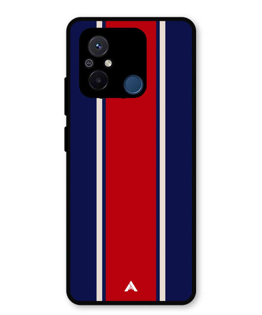 Stripe Pattern 15 Metal Back Cover Phone Case for Xiaomi Redmi 12C
