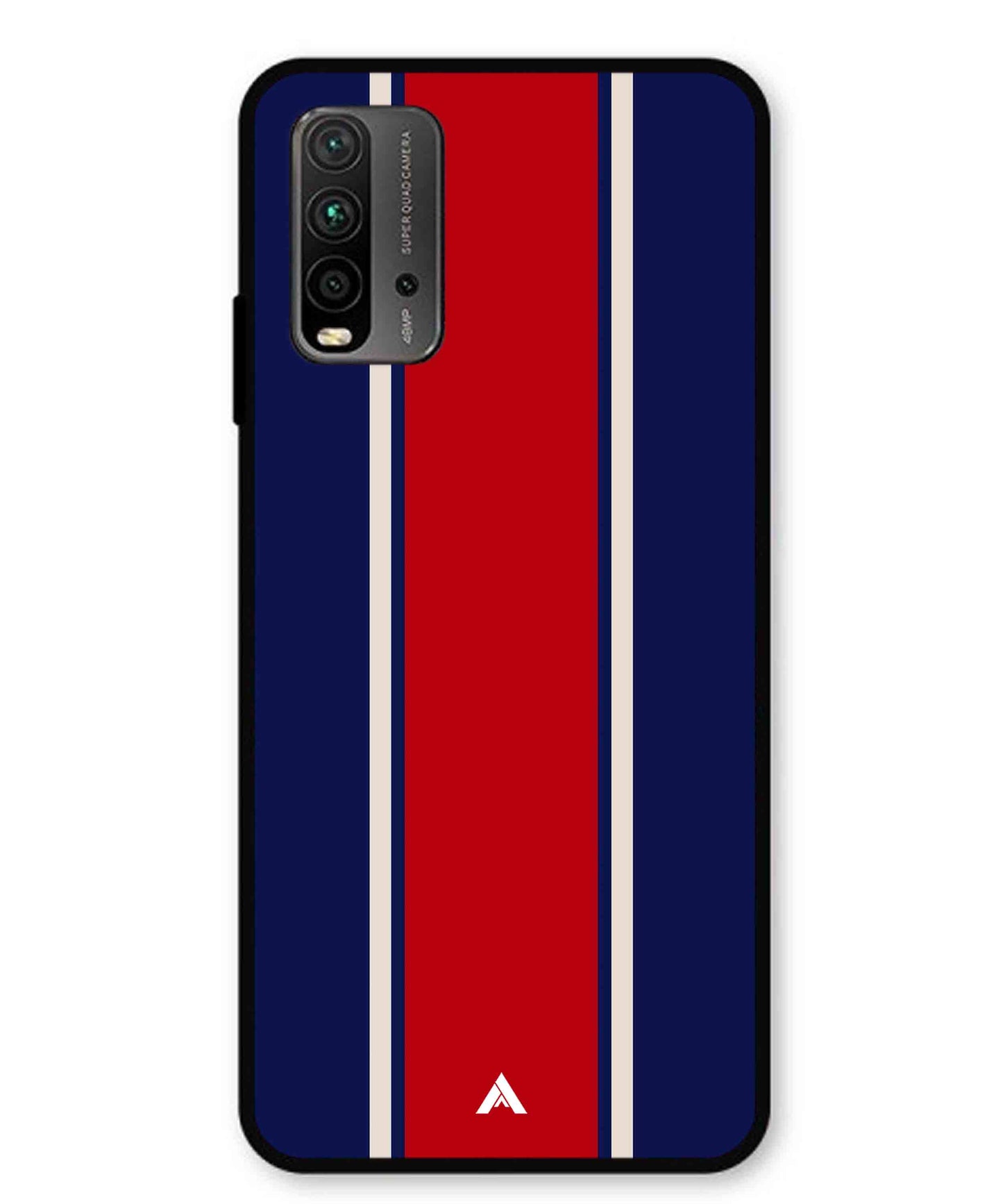 Stripe Pattern 15 Metal Back Cover Phone Case for Xiaomi Redmi 9 Power