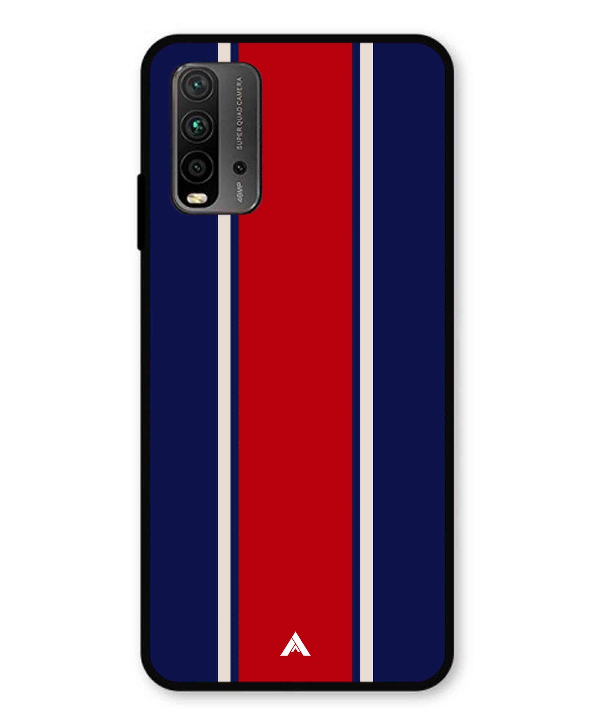 Stripe Pattern 15 Metal Back Cover Phone Case for Xiaomi Redmi 9 Power