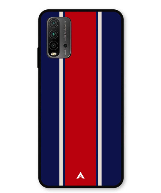 Stripe Pattern 15 Metal Back Cover Phone Case for Xiaomi Redmi 9 Power