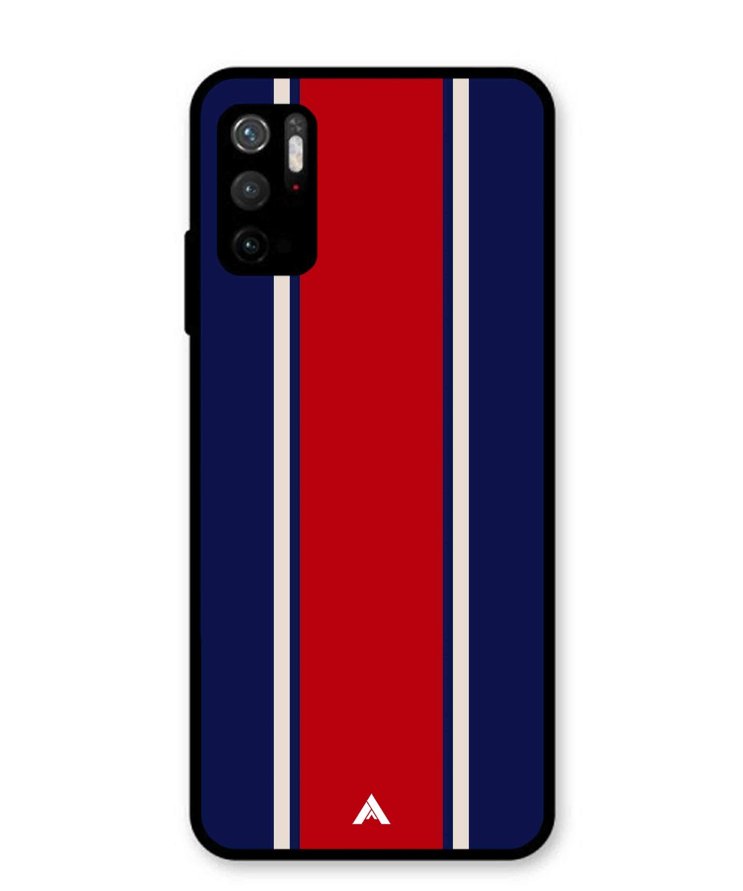 Stripe Pattern 15 Metal Back Cover Phone Case for Xiaomi Redmi Note 10T