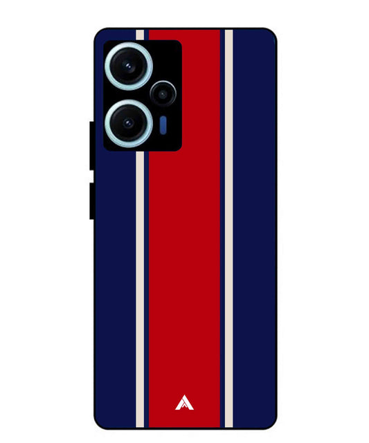 Stripe Pattern 15 Metal Back Cover Phone Case for Xiaomi Redmi Note 12 Turbo