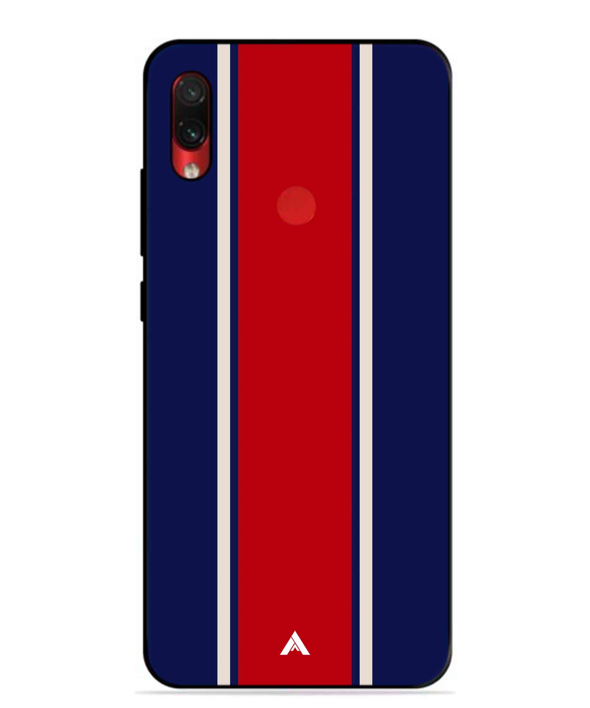 Stripe Pattern 15 Metal Back Cover Phone Case for Xiaomi Redmi Note 7 Pro