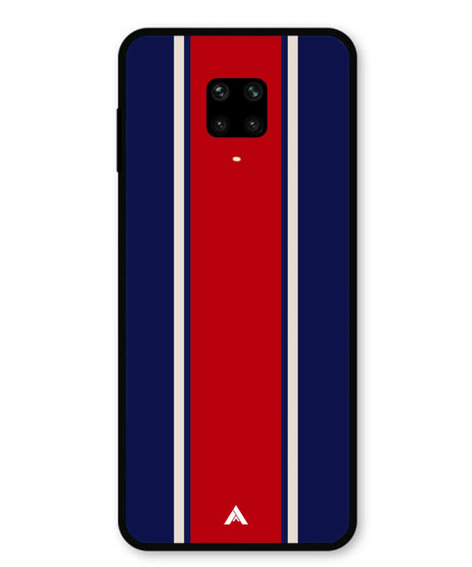 Stripe Pattern 15 Metal Back Cover Phone Case for Xiaomi Redmi Note 9 Pro Max