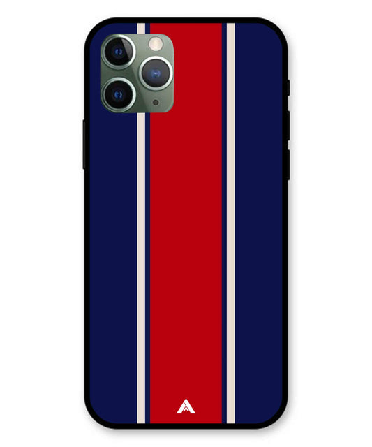 Stripe Pattern 15 Metal Back Cover Phone Case for iPhone 11 Pro