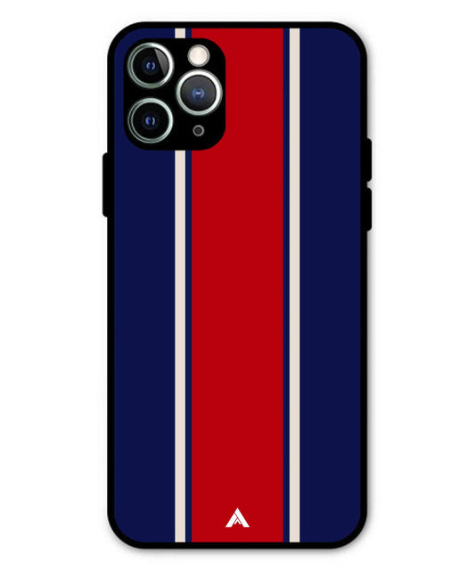 Stripe Pattern 15 Metal Back Cover Phone Case for iPhone 11 Pro Max
