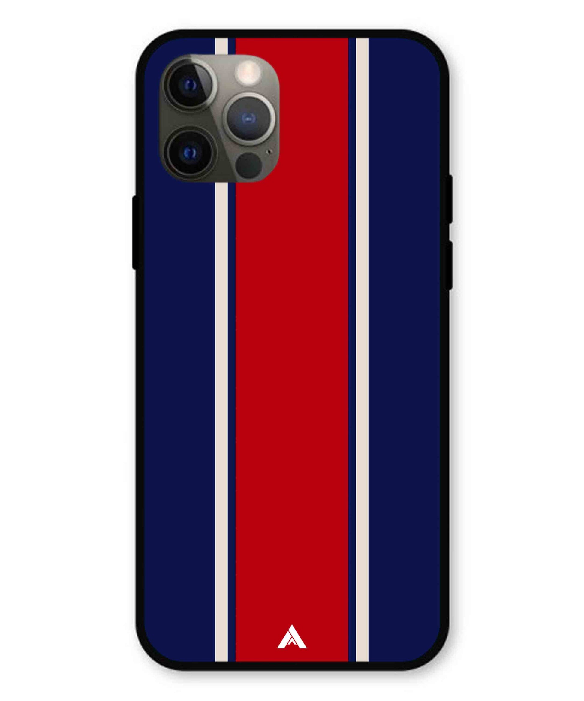 Stripe Pattern 15 Metal Back Cover Phone Case for iPhone 12 Pro