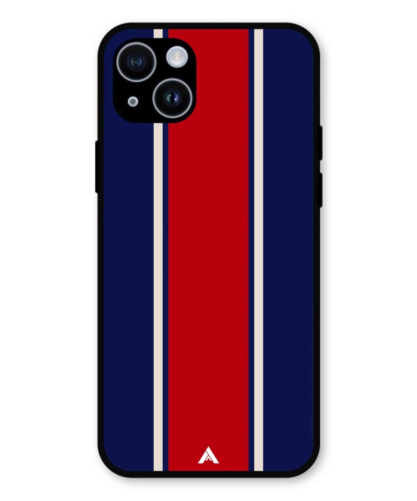 Stripe Pattern 15 Metal Back Cover Phone Case for iPhone 14 Plus