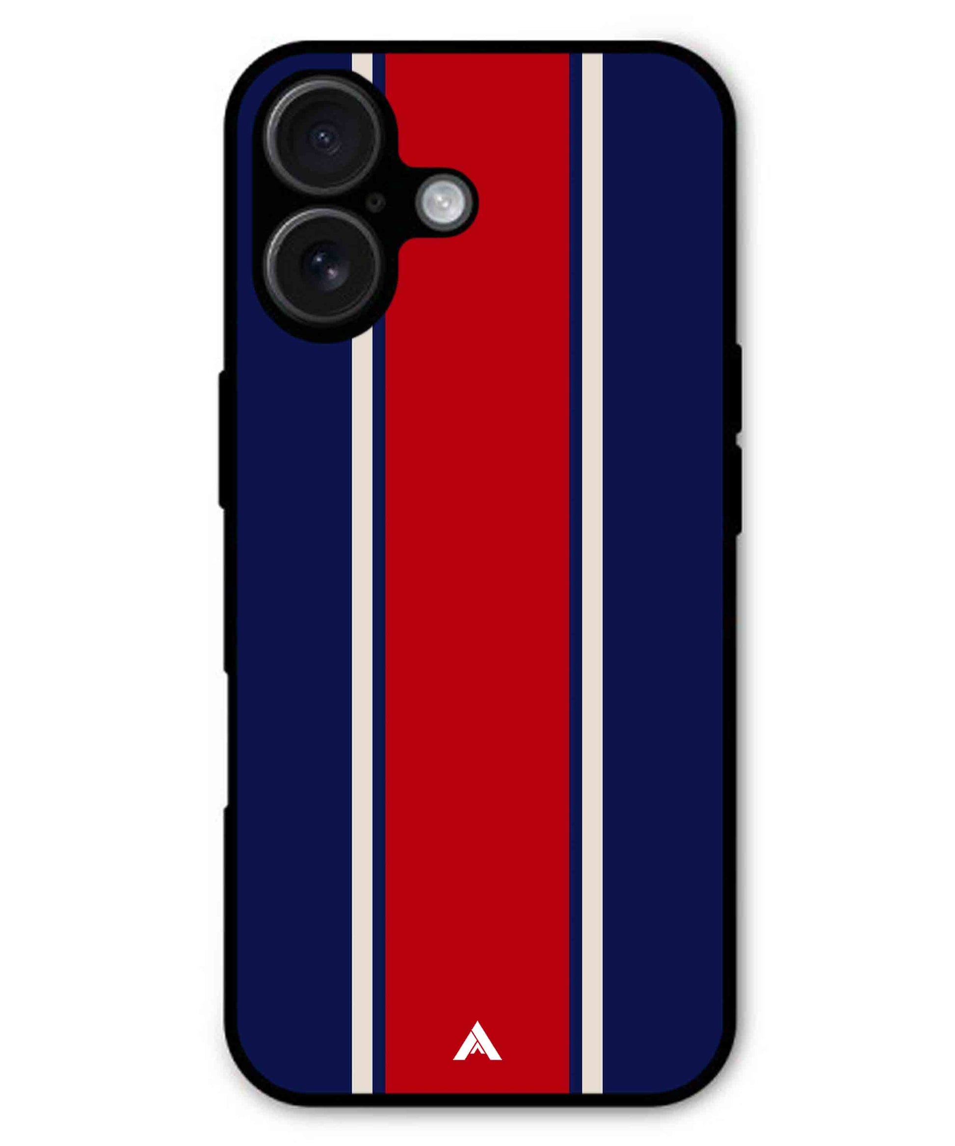 Stripe Pattern 15 Metal Back Cover Phone Case for iPhone 16 Plus