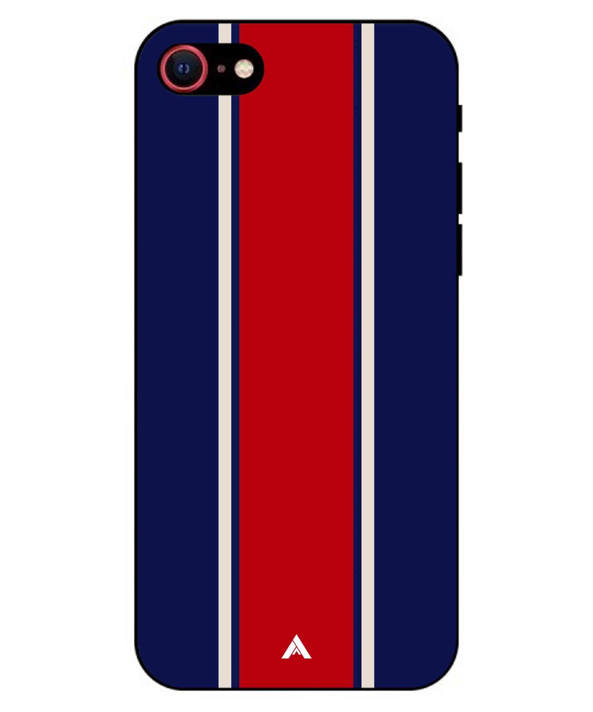 Stripe Pattern 15 Metal Back Cover Phone Case for iPhone 8