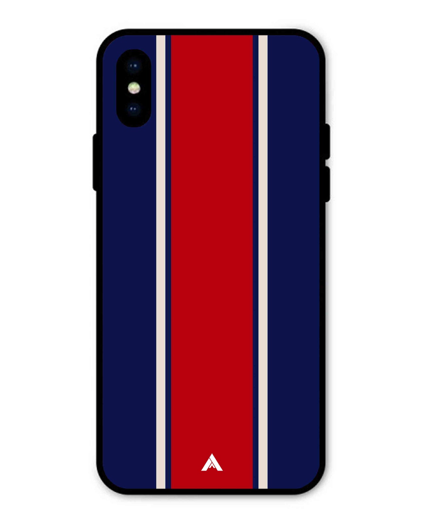 Stripe Pattern 15 Metal Back Cover Phone Case for iPhone X