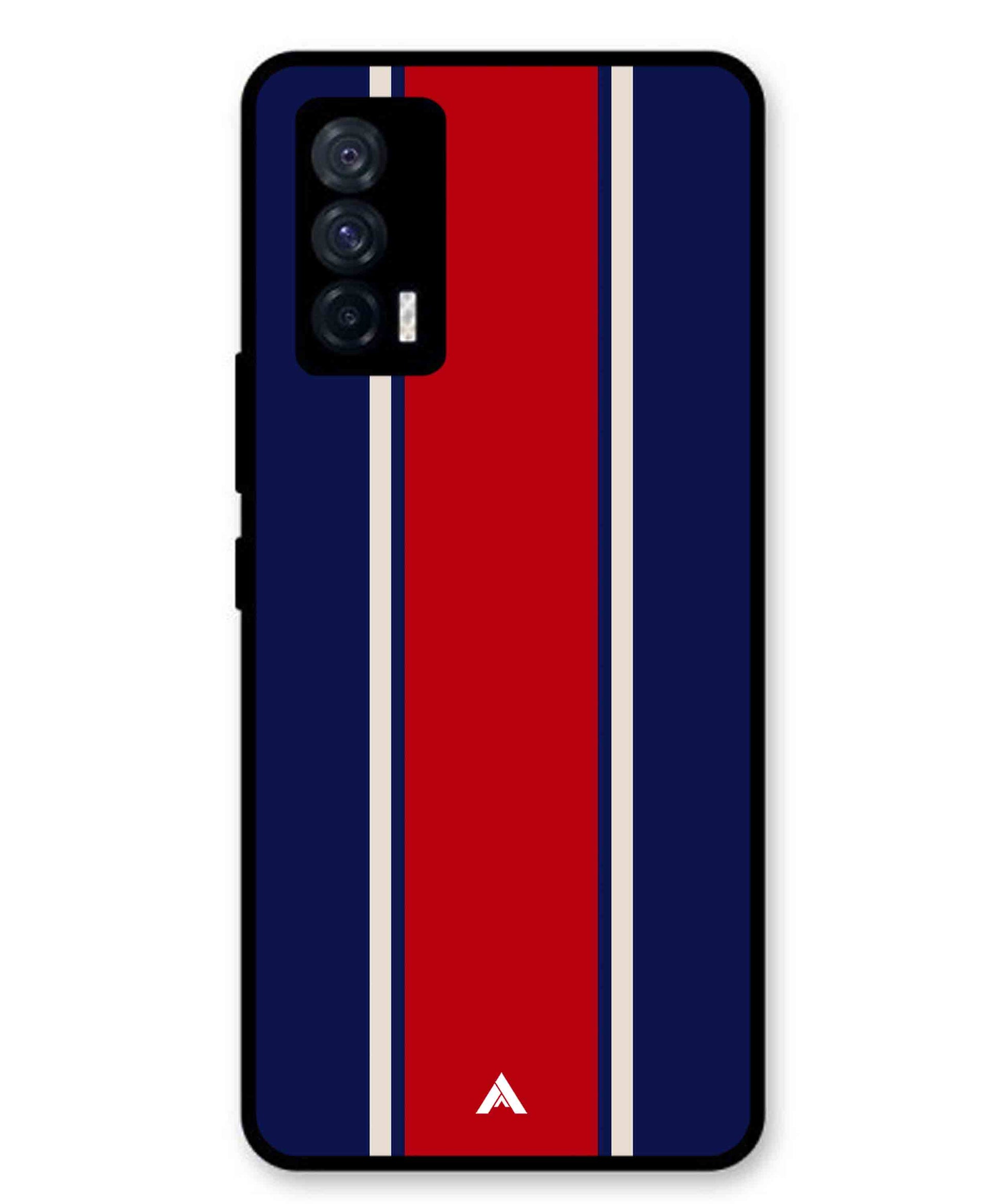 Stripe Pattern 15 Metal Back Cover Phone Case for iQOO 7