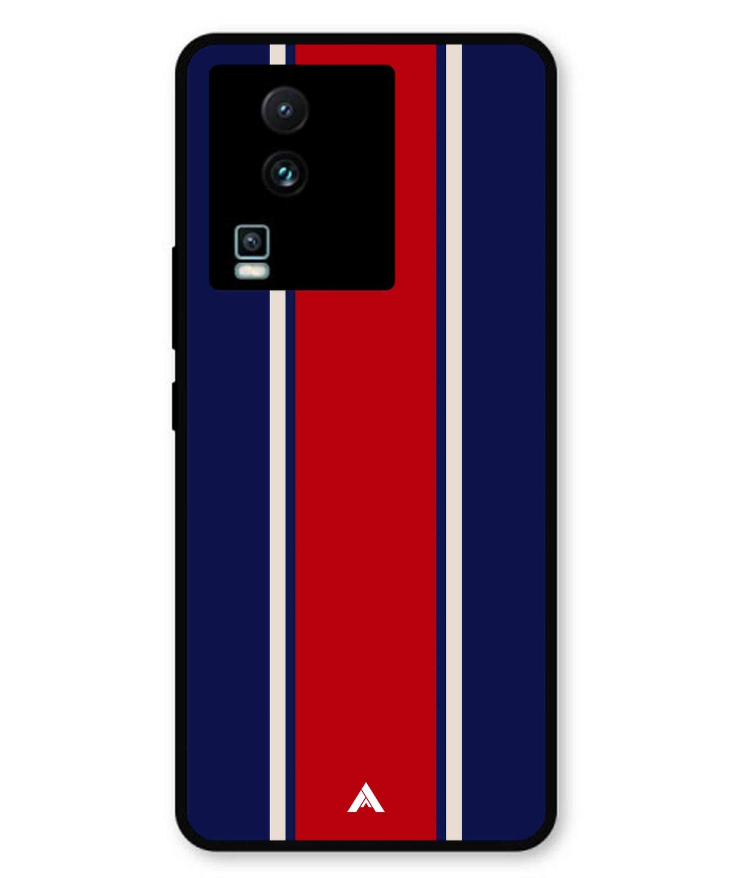 Stripe Pattern 15 Metal Back Cover Phone Case for iQOO Neo 7