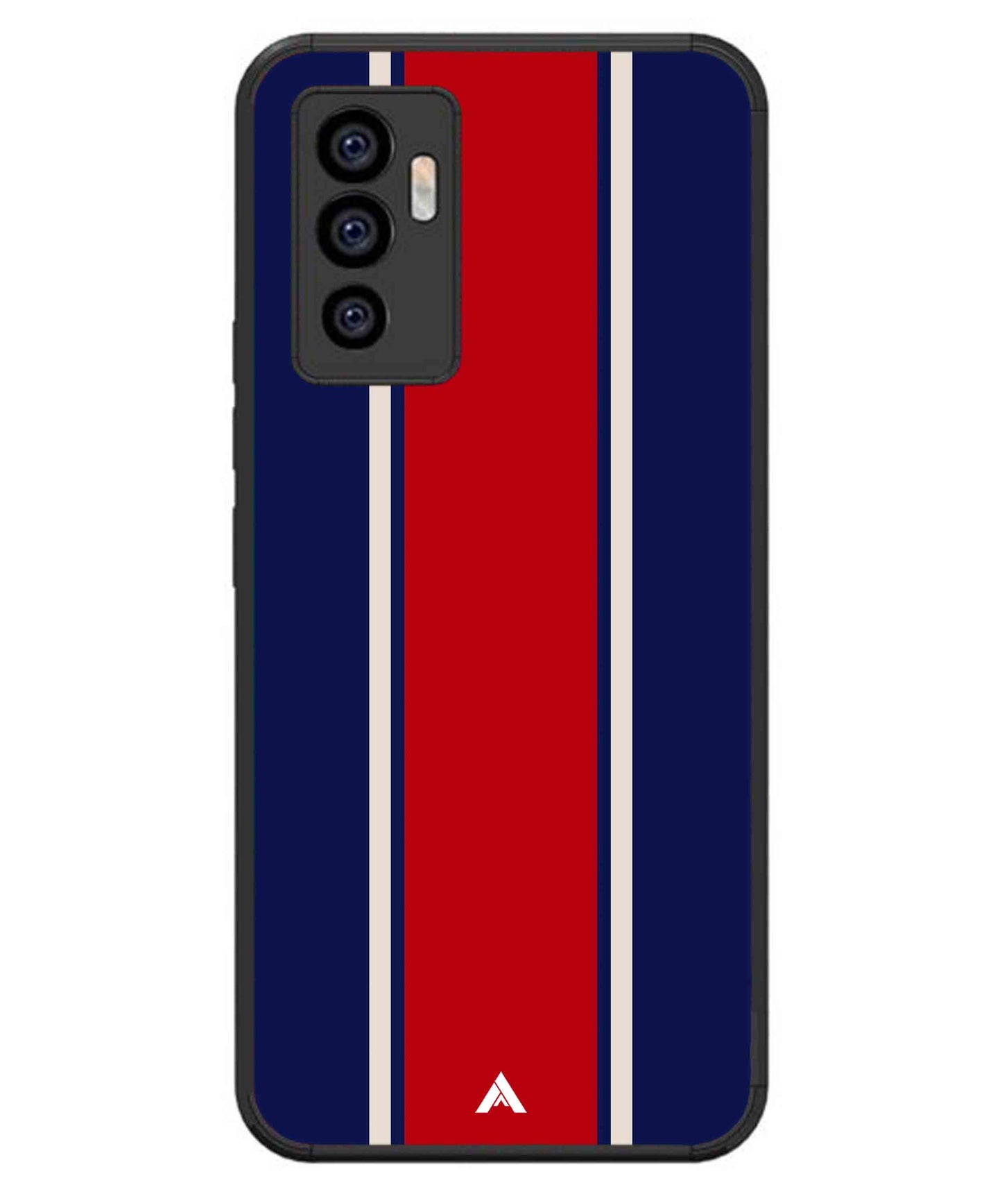 Stripe Pattern 15 Metal Back Cover Phone Case for iQOO Z6