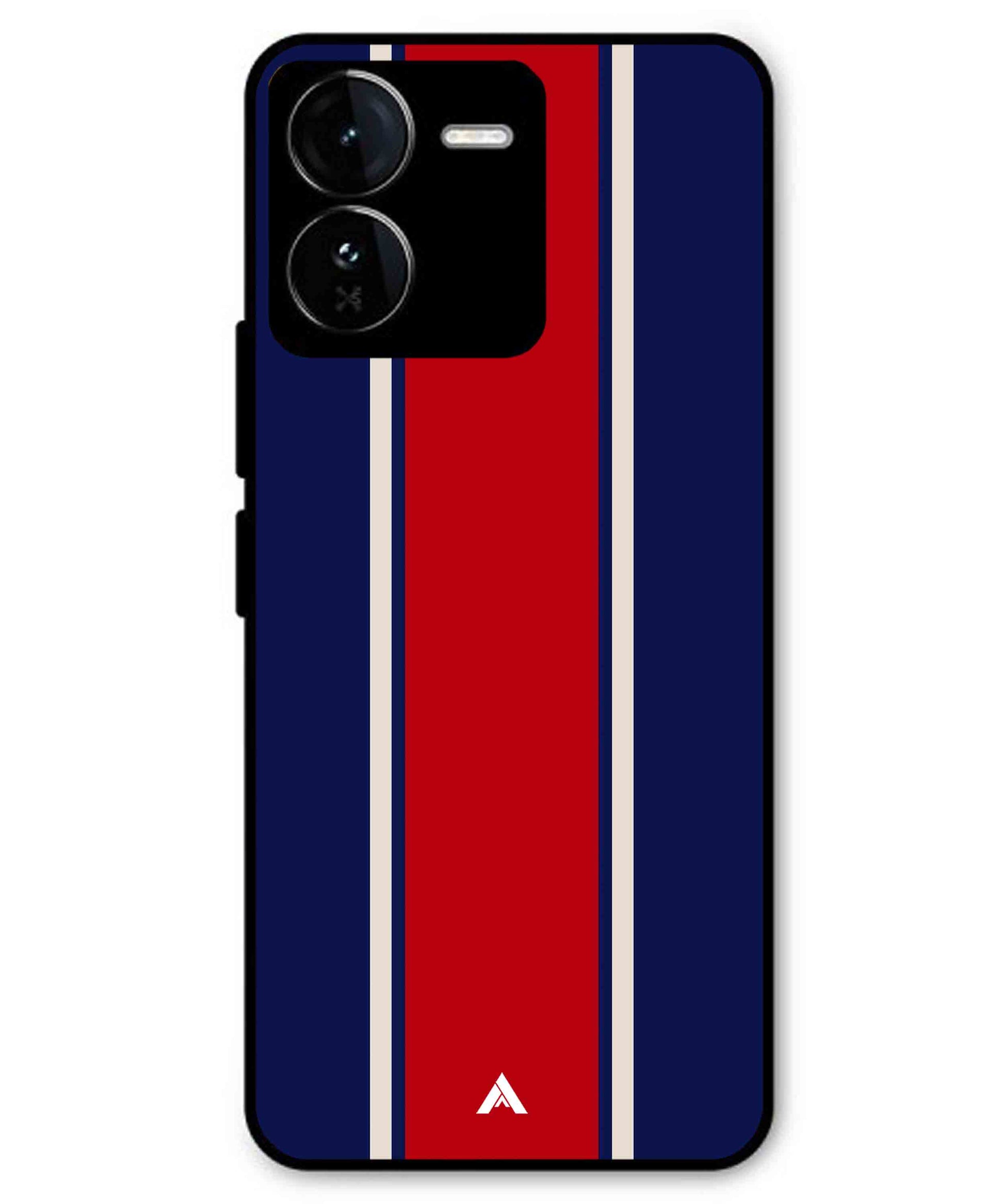 Stripe Pattern 15 Metal Back Cover Phone Case for iQOO Z9