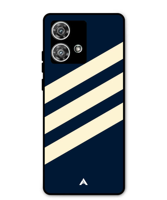 Stripe Pattern 16 Metal Back Cover Phone Case for Moto Edge 40 Neo