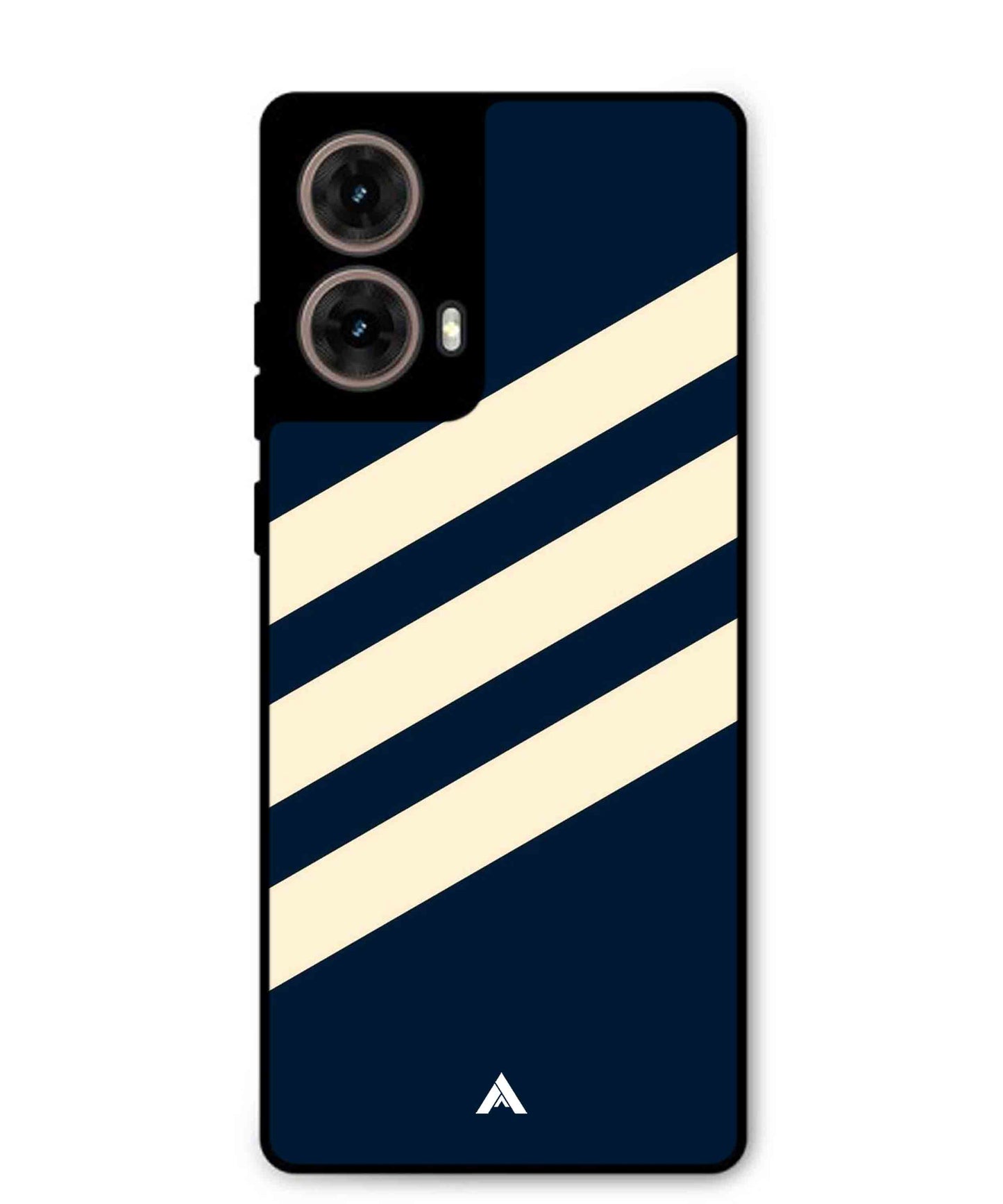 Stripe Pattern 16 Metal Back Cover Phone Case for Moto Edge 50 Fusion