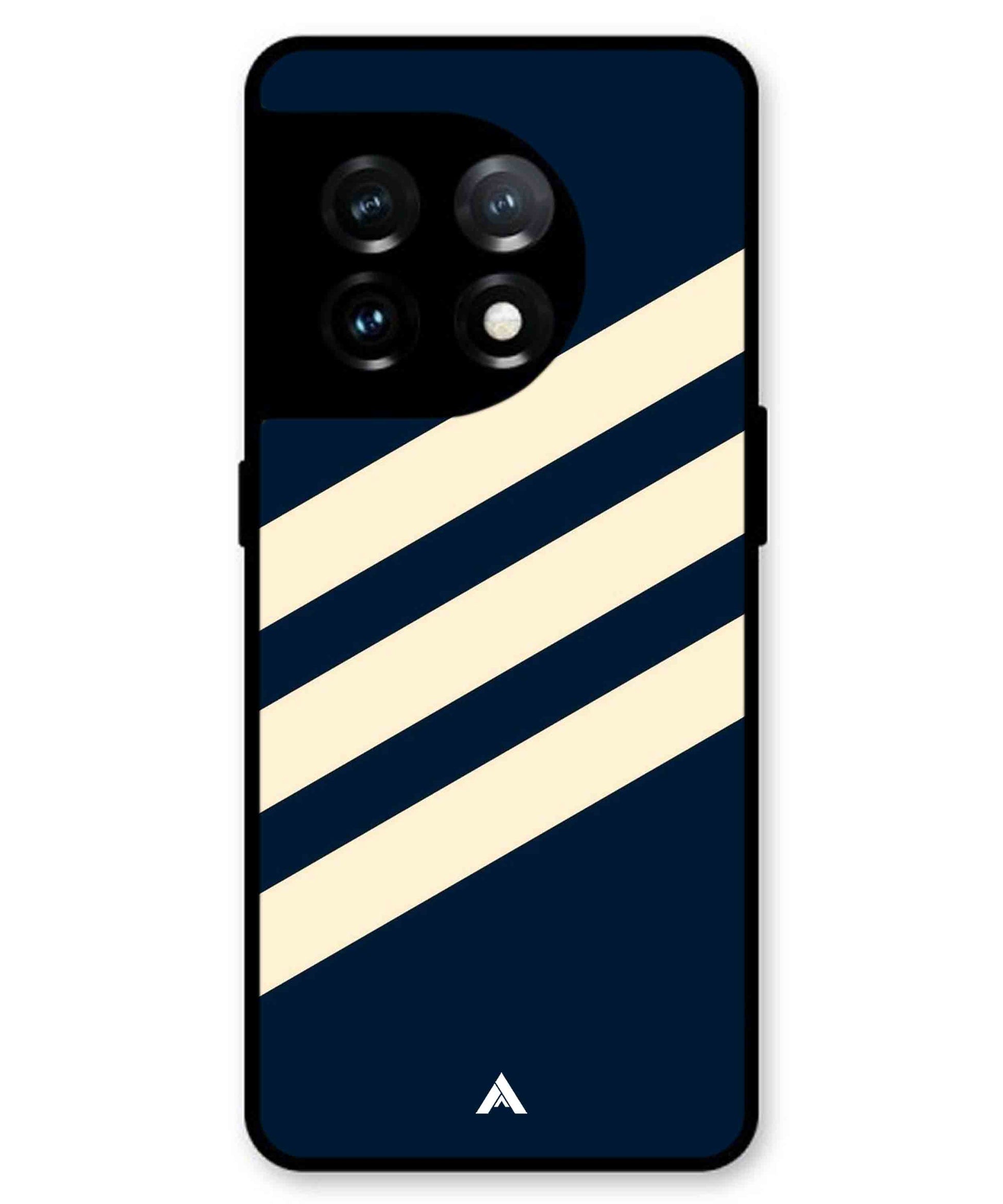 Stripe Pattern 16 Metal Back Cover Phone Case for Oneplus 11