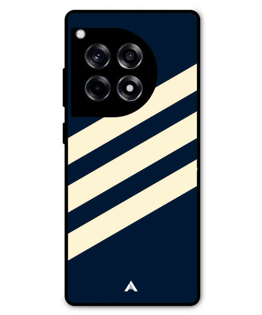 Stripe Pattern 16 Metal Back Cover Phone Case for Oneplus 12R