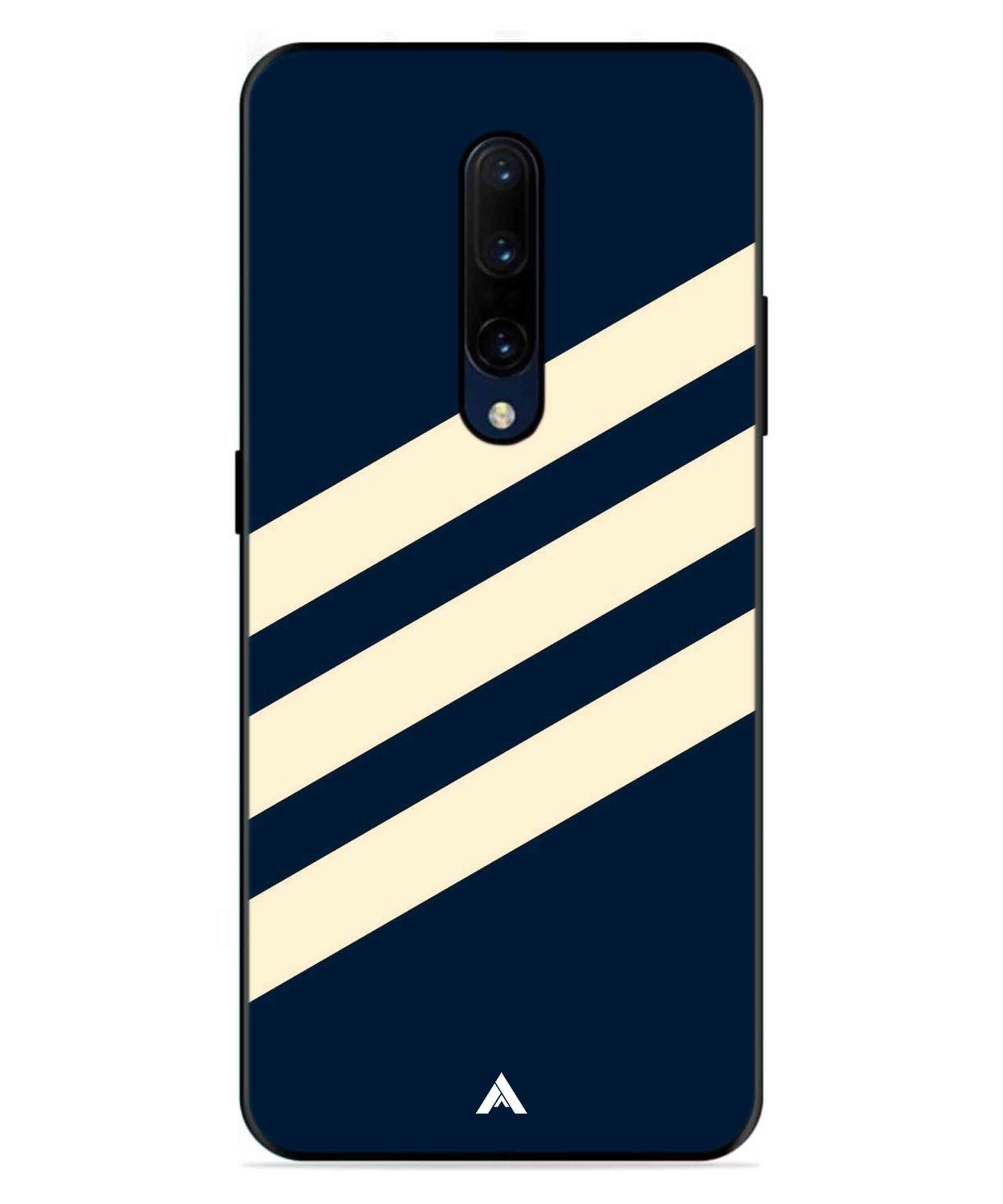 Stripe Pattern 16 Metal Back Cover Phone Case for Oneplus 7 Pro