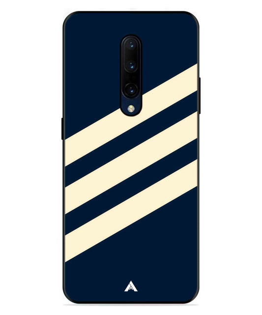 Stripe Pattern 16 Metal Back Cover Phone Case for Oneplus 7 Pro