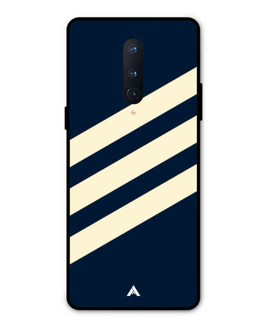 Stripe Pattern 16 Metal Back Cover Phone Case for Oneplus 8