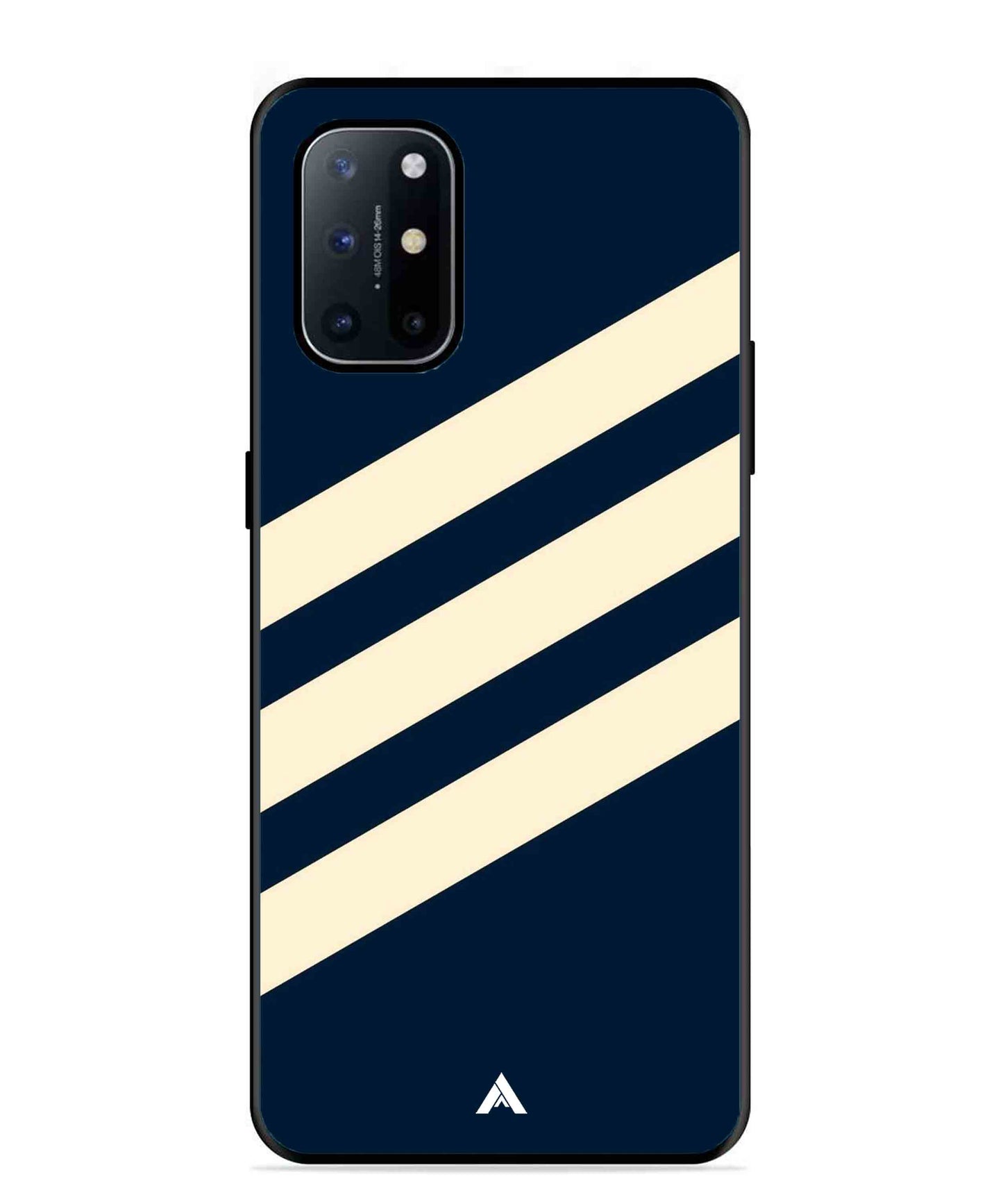 Stripe Pattern 16 Metal Back Cover Phone Case for Oneplus 8T