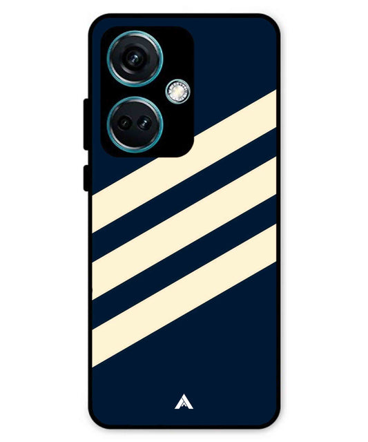 Stripe Pattern 16 Metal Back Cover Phone Case for Oneplus Nord CE 3