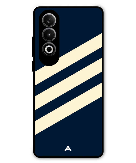 Stripe Pattern 16 Metal Back Cover Phone Case for Oneplus Nord CE 4