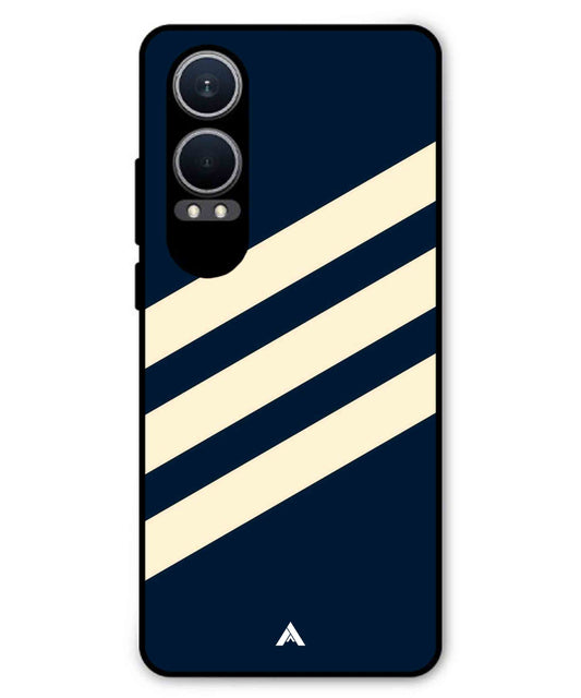 Stripe Pattern 16 Metal Back Cover Phone Case for Oneplus Nord CE 4 Lite