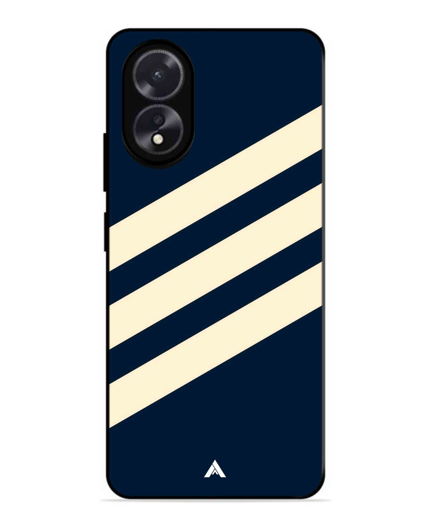 Stripe Pattern 16 Metal Back Cover Phone Case for Oppo A18
