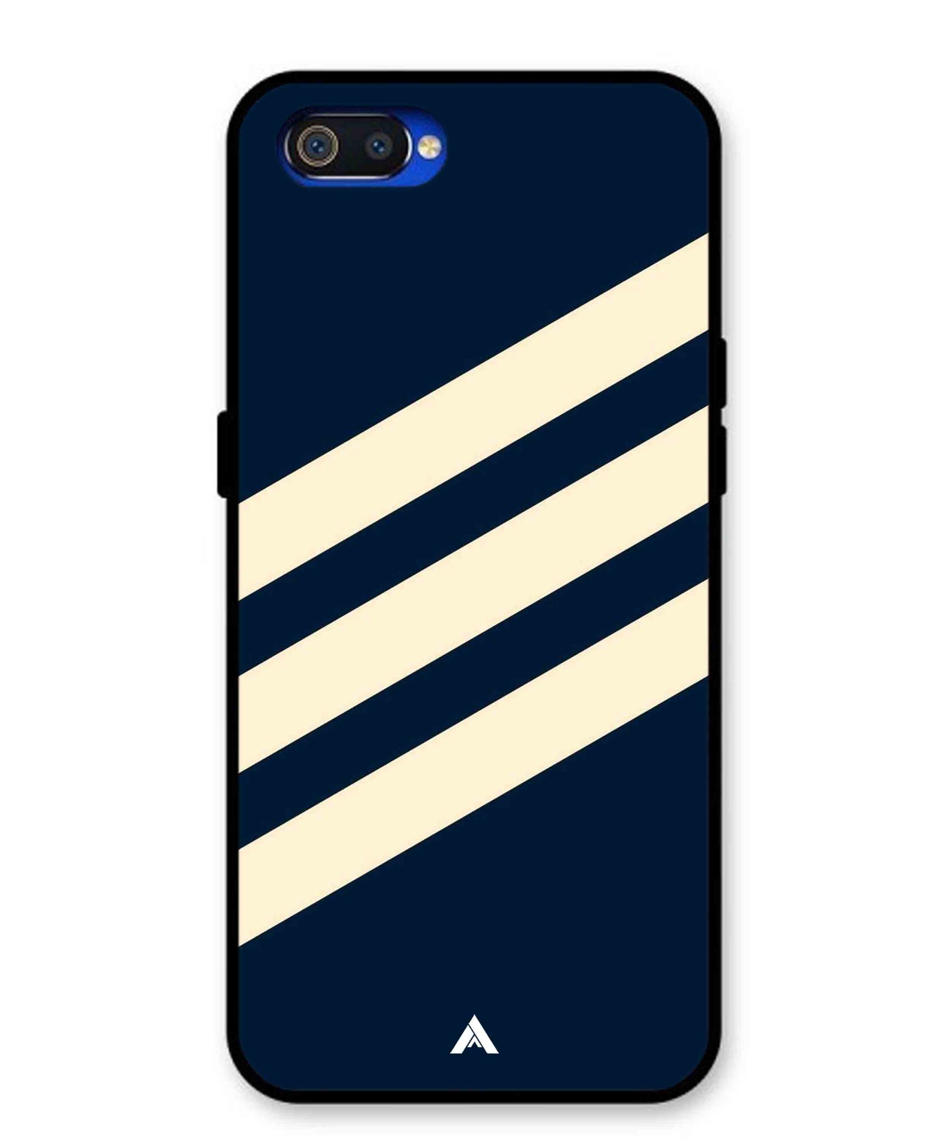 Stripe Pattern 16 Metal Back Cover Phone Case for Oppo A1K