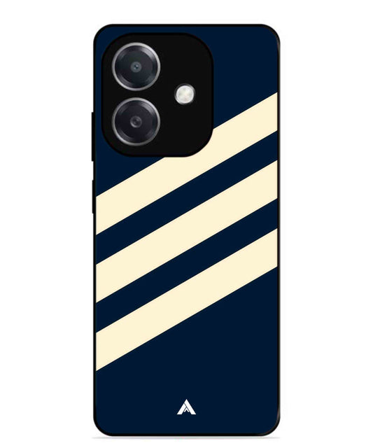 Stripe Pattern 16 Metal Back Cover Phone Case for Oppo A3X