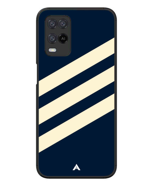 Stripe Pattern 16 Metal Back Cover Phone Case for Oppo A74
