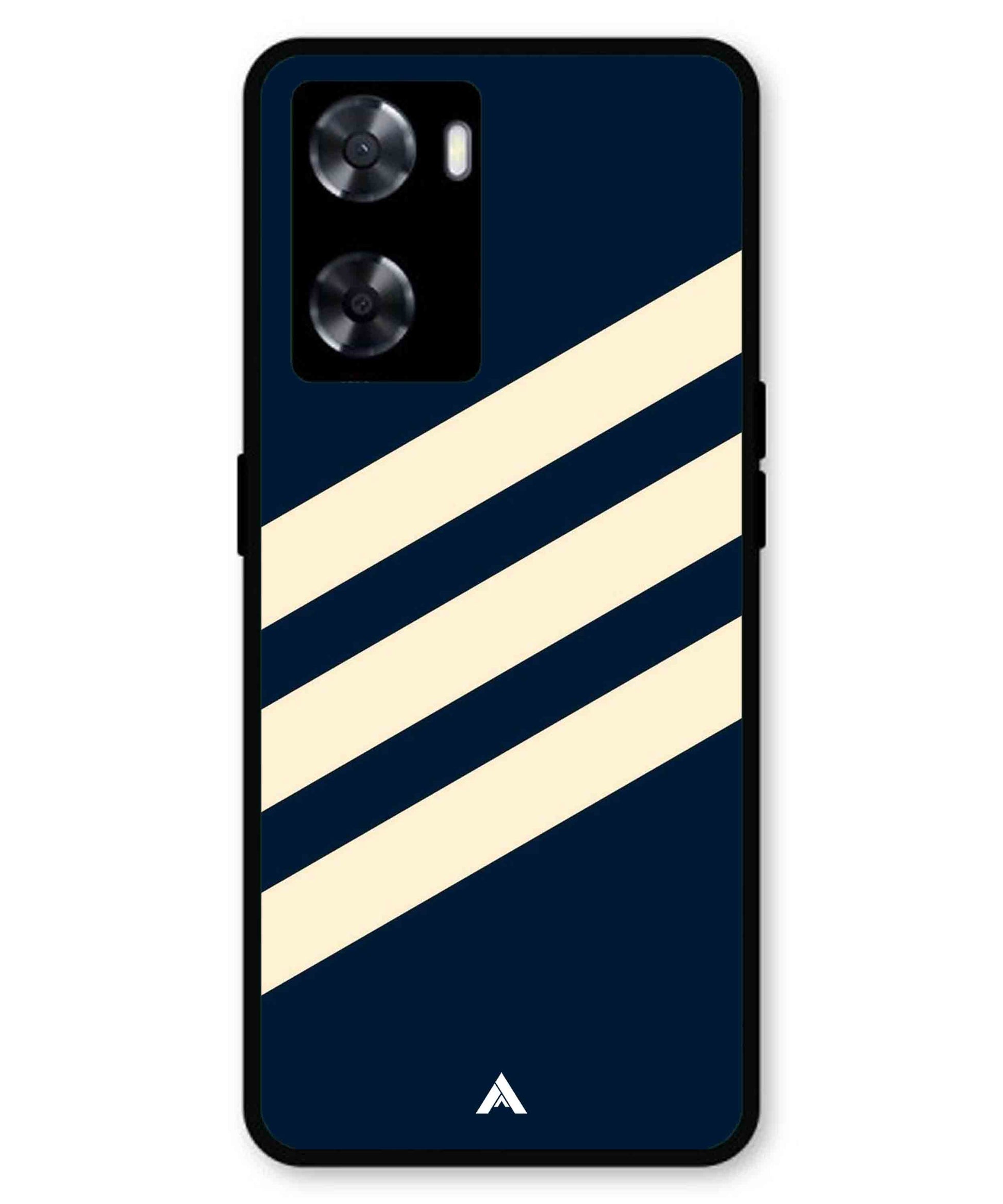 Stripe Pattern 16 Metal Back Cover Phone Case for Oppo A77s
