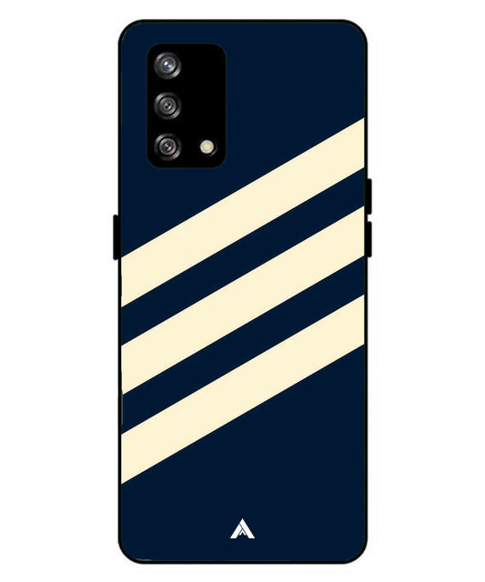Stripe Pattern 16 Metal Back Cover Phone Case for Oppo A93