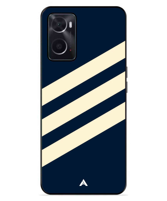 Stripe Pattern 16 Metal Back Cover Phone Case for Oppo A96