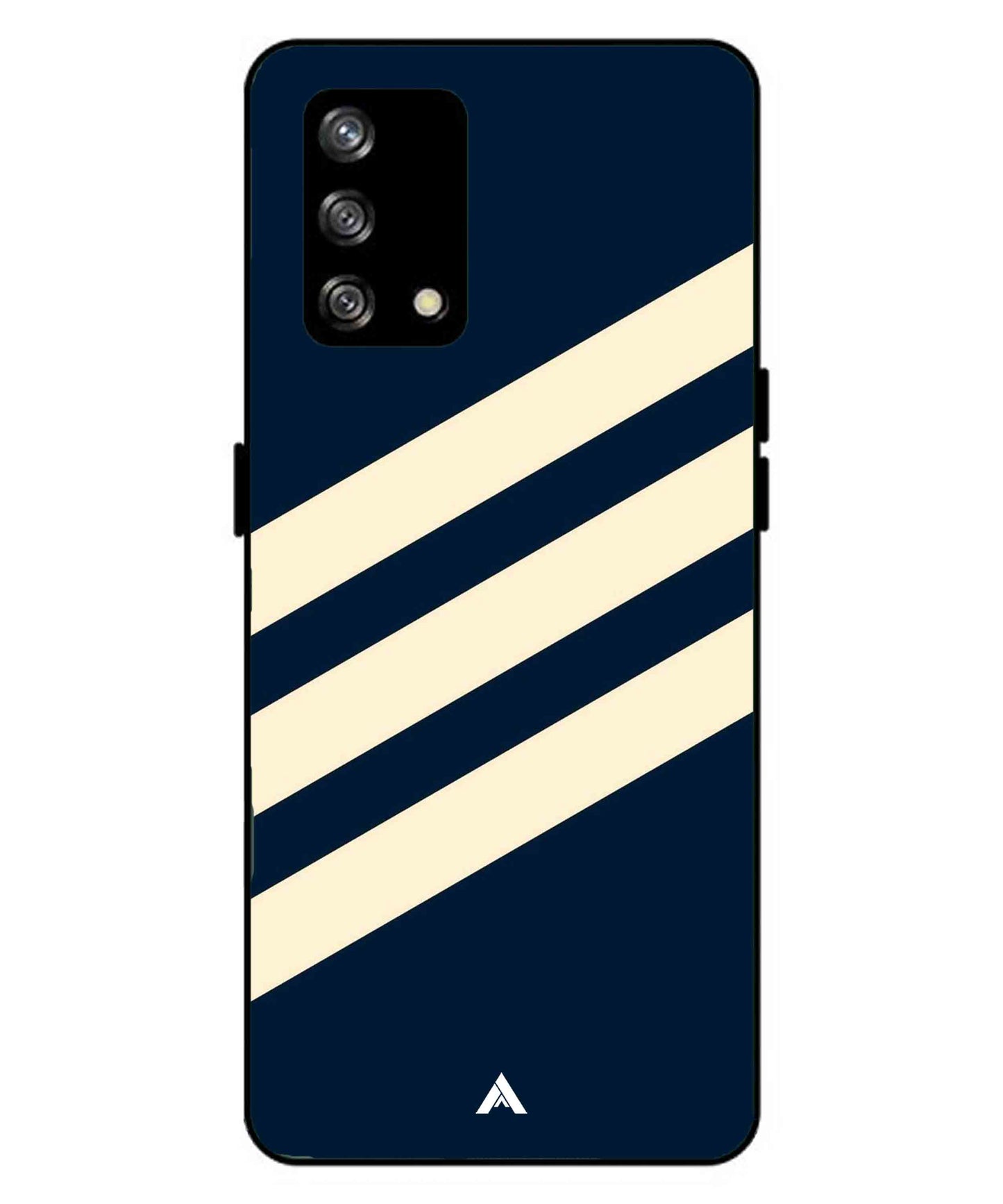 Stripe Pattern 16 Metal Back Cover Phone Case for Oppo F19