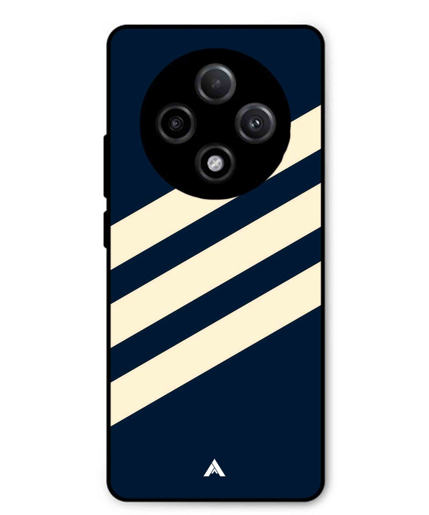 Stripe Pattern 16 Metal Back Cover Phone Case for Oppo F27 Pro Plus