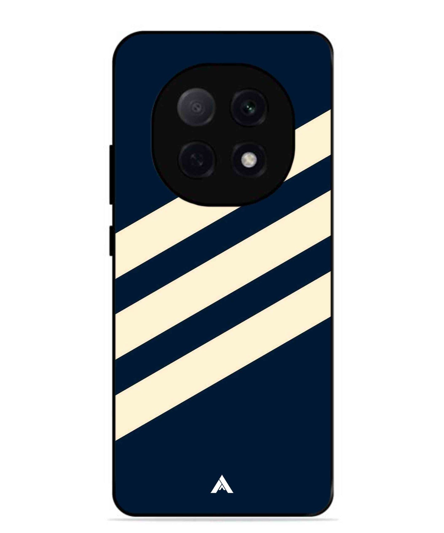 Stripe Pattern 16 Metal Back Cover Phone Case for Oppo F29 Pro