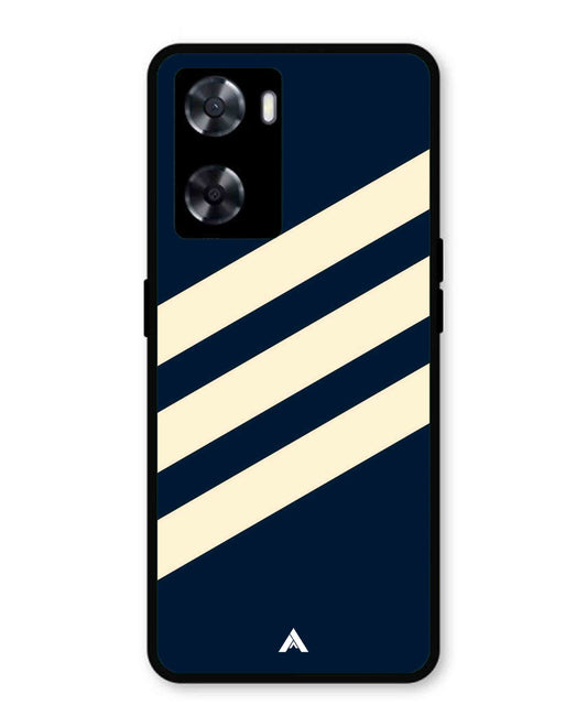 Stripe Pattern 16 Metal Back Cover Phone Case for Oppo K10